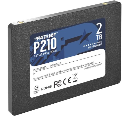Накопитель SSD Patriot SATA III 2Tb P210S2TB25 P210 2.5"