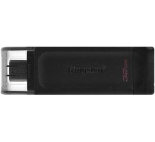 Флеш Диск Kingston 64Gb DataTraveler 70 Type-C DT70/64GB USB3.0 черный
