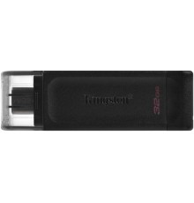 Флеш Диск Kingston 64Gb DataTraveler 70 Type-C DT70/64GB USB3.0 черный