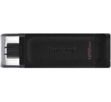 Флеш Диск Kingston 128Gb DataTraveler 70 Type-C DT70/128GB USB3.0 черный