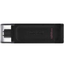 Флеш Диск Kingston 128Gb DataTraveler 70 Type-C DT70/128GB USB3.0 черный
