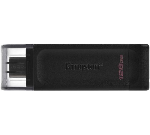 Флеш Диск Kingston 128Gb DataTraveler 70 Type-C DT70/128GB USB3.0 черный