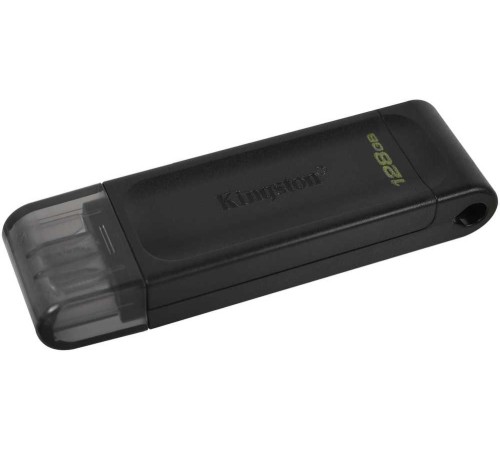 Флеш Диск Kingston 128Gb DataTraveler 70 Type-C DT70/128GB USB3.0 черный