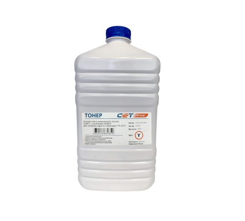 Тонер Cet CE38-Y CET111071467 желтый бутылка 467гр. для принтера KONICA MINOLTA Bizhub C227/287