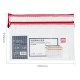 Папка на молнии ZIP Deli 63465 A4 ПВХ 0.23мм цвет молнии ассорти 2 внутр. кармана