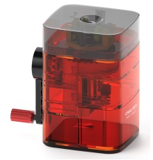 Точилка для карандашей механическая Deli 71162Red 1 отверстие пластик красный