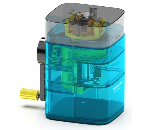 Точилка для карандашей механическая Deli 71162Blue 1 отверстие пластик синий Точилка для карандашей механическая Deli 71162Blue 1 отверстие пластик синий