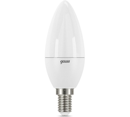 Лампа светодиодная Gauss E14 7Вт цок.:E14 свеча 220B 3000K св.свеч.бел.теп. C37 (упак.:10шт) (103101107-D) Лампа светодиодная Gauss E14 7Вт цок.:E14 свеча 220B 3000K св.свеч.бел.теп. C37 (упак.:10шт) (103101107-D)