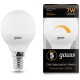 Лампа светодиодная Led Globe-dim E14 7Вт 3000К диммируемая Gauss 105101107-D