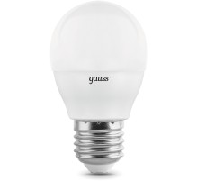 Лампа светодиодная Gauss Elementary 7Вт цок.:E27 шар 220B 4100K св.свеч.бел.нейт. (упак.:3шт) (53227T)