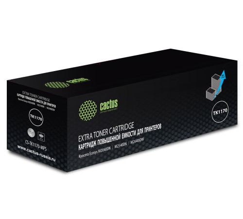 Картридж лазерный Cactus CS-TK1170-MPS черный (12000стр.) для Kyocera Ecosys M2040dn/ M2540dn/M2640idw