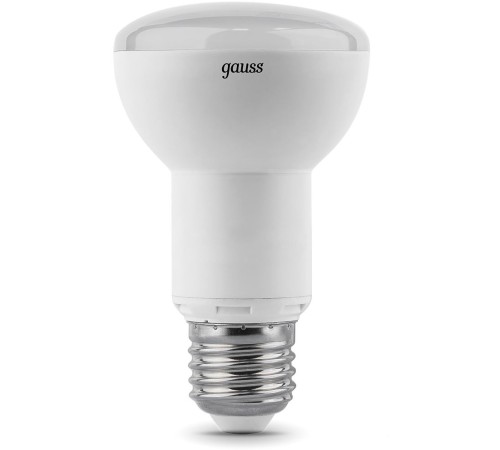 Лампа светодиодная Gauss R63 9Вт цок.:E27 рефлек. 220B 3000K св.свеч.бел.теп. (упак.:10шт) (106002109)