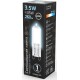 Лампа светодиодная Gauss G9 3.5Вт цок.:G9 капсул. 220B 4100K св.свеч.бел.нейт. (упак.:10шт) (107809203)