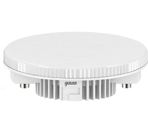 Лампа светодиодная Gauss GX53 6Вт цок.:GX53 таблетка 220B 4100K св.свеч.бел.нейт. (упак.:10шт) (108008206)