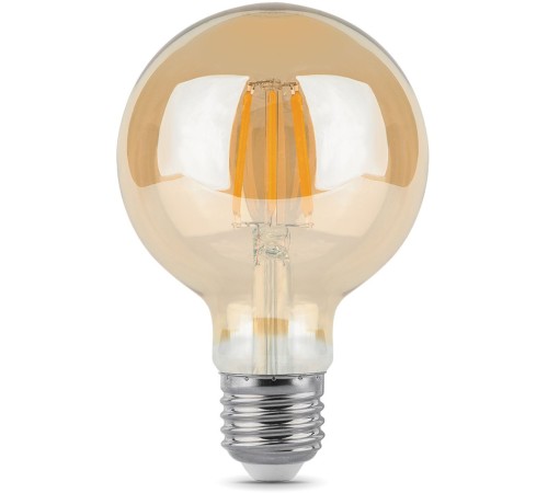 Лампа светодиодная Gauss Filament G95 6Вт цок.:E27 шар 220B 2400K св.свеч.бел.теп. (упак.:1шт) (105802006)