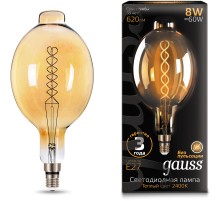 Лампа филам. Gauss Filament Vintage 8Вт цок.:E27 шар 220B 2400K св.свеч.бел.теп. (упак.:1шт) (152802008)