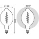 Лампа филам. Gauss Filament Vintage 8.5Вт цок.:E27 шар 220B 1800K св.свеч.бел.теп. (упак.:1шт) (152802005)