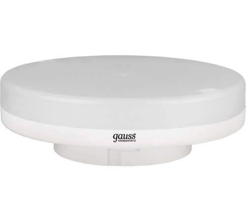 Лампа светодиодная Gauss Elementary GX53 6Вт цок.:GX53 таблетка 220B 4100K св.свеч.бел.нейт. (упак.:10шт) (83826) Лампа светодиодная Gauss Elementary GX53 6Вт цок.:GX53 таблетка 220B 4100K св.свеч.бел.нейт. (упак.:10шт) (83826)