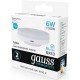 Лампа светодиодная Gauss Elementary GX53 6Вт цок.:GX53 таблетка 220B 4100K св.свеч.бел.нейт. (упак.:10шт) (83826)