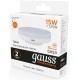 Лампа светодиодная Gauss Elementary GX53 15Вт цок.:GX53 таблетка 220B 3000K св.свеч.бел.теп. (упак.:1шт) (83815)