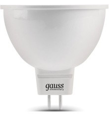 Лампа светодиодная Gauss Elementary MR16 9Вт цок.:GU5.3 спот 220B 4100K св.свеч.бел.ней. MR16 (упак.:10шт) (13529)