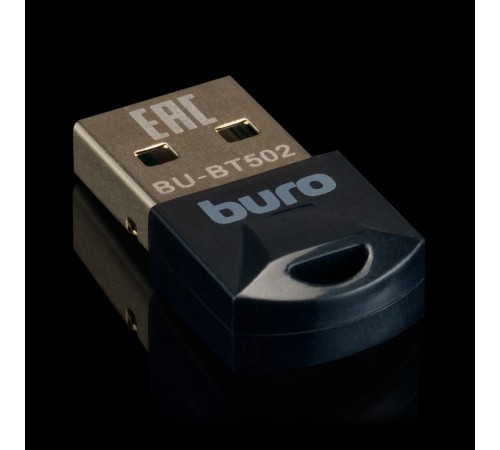 Адаптер USB Buro BU-BT502 Bluetooth 5.0+EDR class 1.5 20м черный Адаптер USB Buro BU-BT502 Bluetooth 5.0+EDR class 1.5 20м черный