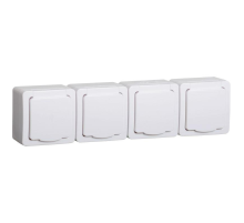 Iek ERMP42-K01-16-54-EC РСб24-3-ГПБб роз 4м с з/к о/у  IP54 (белый) ГЕРМЕС PLUS