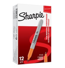 Маркер перманентный Paper Mate Fine 2025036 Sharpie оранжевый
