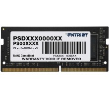 Память DDR4 16Gb 2666MHz Patriot PSD416G266681S RTL PC4-21300 CL19 SO-DIMM 260-pin 1.2В