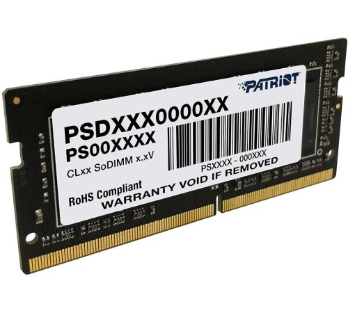 Память DDR4 16Gb 2400MHz Patriot PSD416G240081S RTL PC4-19200 CL17 SO-DIMM 260-pin 1.2В