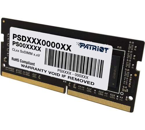 Память DDR4 16Gb 2400MHz Patriot PSD416G240081S RTL PC4-19200 CL17 SO-DIMM 260-pin 1.2В