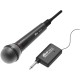 RITMIX RWM-101 black { 85 дБ, максимальная девиация: ± 30 КГц, переключатель вкл./выкл., 3 pin XLR - Jack 6.3 mm, 3 м, питание микрофона: 1,5 В (постоянный ток DC, батарейки АА)}