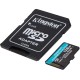 Флеш карта microSDXC 128Gb Class10 Kingston SDCG3/128GB Canvas Go! Plus + adapter