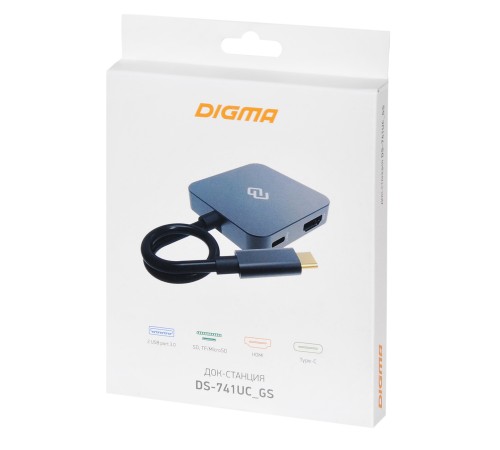 Стыковочная станция Digma DS-741UC_GS Стыковочная станция Digma DS-741UC_GS