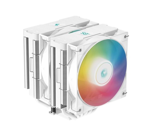 Вентилятор для процессора Deepcool AG620 DIGITAL WH ARGB white Socket 115X/1700/1200/AM4/AM5, 120mm, 1950rpm, 29,4 дБ, 260W, PWM 4-pin, Al+Cu (R-AG620 Вентилятор для процессора Deepcool AG620 DIGITAL WH ARGB white Socket 115X/1700/1200/AM4/AM5, 120mm, 1950rpm, 29,4 дБ, 260W, PWM 4-pin, Al+Cu (R-AG620