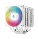 Вентилятор для процессора Deepcool AG620 DIGITAL WH ARGB white Socket 115X/1700/1200/AM4/AM5, 120mm, 1950rpm, 29,4 дБ, 260W, PWM 4-pin, Al+Cu (R-AG620