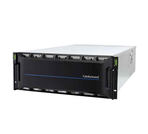 Сетевой накопитель Infortrend CS 2060D-J 4U/60bay, scale-out NAS, dual nodes subsystem including 2x4 Core CPU, 128GB (8x16GB), 8x10GbE(SFP+), 4x12Gb/s SAS EXP. Ports, 2x(PSU+FAN), 2x(SuperCap.+flash), 60 x 3.5" drive trays and rackmount kit, scale ou