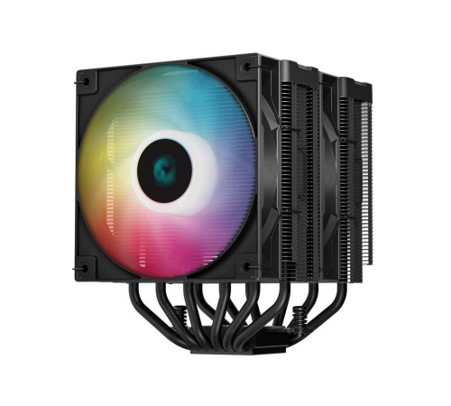 Вентилятор для процессора Deepcool AG620 DIGITAL BK ARGB black Socket 115X/1700/1200/AM4/AM5, 120mm, 1950rpm, 29,4 дБ, 260W, PWM 4-pin, Al+Cu (R-AG620 Вентилятор для процессора Deepcool AG620 DIGITAL BK ARGB black Socket 115X/1700/1200/AM4/AM5, 120mm, 1950rpm, 29,4 дБ, 260W, PWM 4-pin, Al+Cu (R-AG620