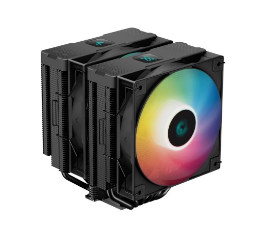 Вентилятор для процессора Deepcool AG620 DIGITAL BK ARGB black Socket 115X/1700/1200/AM4/AM5, 120mm, 1950rpm, 29,4 дБ, 260W, PWM 4-pin, Al+Cu (R-AG620 Вентилятор для процессора Deepcool AG620 DIGITAL BK ARGB black Socket 115X/1700/1200/AM4/AM5, 120mm, 1950rpm, 29,4 дБ, 260W, PWM 4-pin, Al+Cu (R-AG620