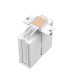 Вентилятор для процессора Deepcool G400 DIGITAL WH ARGB white Socket 115X/1700/1200/AM4/AM5, 120mm, 2100rpm, 31,6 дБ, 220W, PWM 4-pin, Al+Cu (R-AG400-