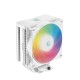 Вентилятор для процессора Deepcool G400 DIGITAL WH ARGB white Socket 115X/1700/1200/AM4/AM5, 120mm, 2100rpm, 31,6 дБ, 220W, PWM 4-pin, Al+Cu (R-AG400-