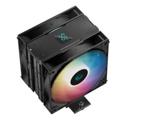 Вентилятор для процессора DeepCool AG400 DIGITAL PLUS black Socket 1700/115X/1200/AM5/AM4, 120mm, 2100rpm, 31.6 дБА, 220W, PWM 4-pin, Al-Cu (R-AG400-B