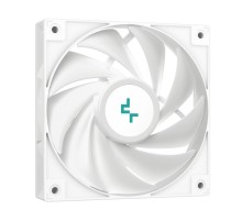 Вентилятор для процессора Deepcool G400 DIGITAL WH ARGB white Socket 115X/1700/1200/AM4/AM5, 120mm, 2100rpm, 31,6 дБ, 220W, PWM 4-pin, Al+Cu (R-AG400-