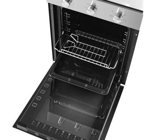 Духовой шкаф Электрический Maunfeld EOEC516S нержавеющая сталь/черный