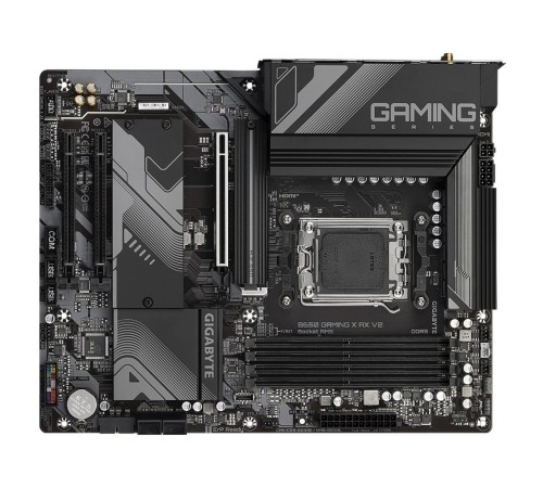 Материнская плата GIGABYTE B650 GAMING X AX V2, AM5, B650, 4*DDR5, DP+HDMI,  4 SATA 6 Гб/с, M2, Audio, Gb LAN, USB 3.2, USB 2.0, Type-C, COM*1 header, ATX (B650 GAMING X AX V2)