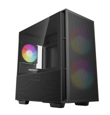 Корпус MiniTower Deepcool CH360 black (mATX, без БП, ARGB, USB3.2 Type-A + USB3.2 Type-C) (R-CH360-BKAPE3-G-1)