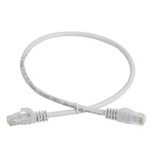 Шнур коммутационный кат. 5Е UTP 0,5м серый GENERICA ITK RJ45(m) - RJ45(m) Cat. 5e U/UTP PVC 0.5м серый (PC01-C5EU-05M-G)