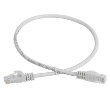 Патч-корд ITK PC01-C5EU-1M-G UTP вилка RJ-45-вилка RJ-45 кат.5е 1м серый ПВХ (уп.:1шт)