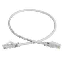 Патч-корд ITK PC01-C5EU-3M-G UTP вилка RJ-45-вилка RJ-45 кат.5е 3м серый ПВХ (уп.:1шт)