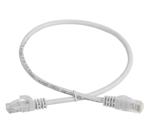 Патч-корд ITK PC01-C5EU-3M-G UTP вилка RJ-45-вилка RJ-45 кат.5е 3м серый ПВХ (уп.:1шт)